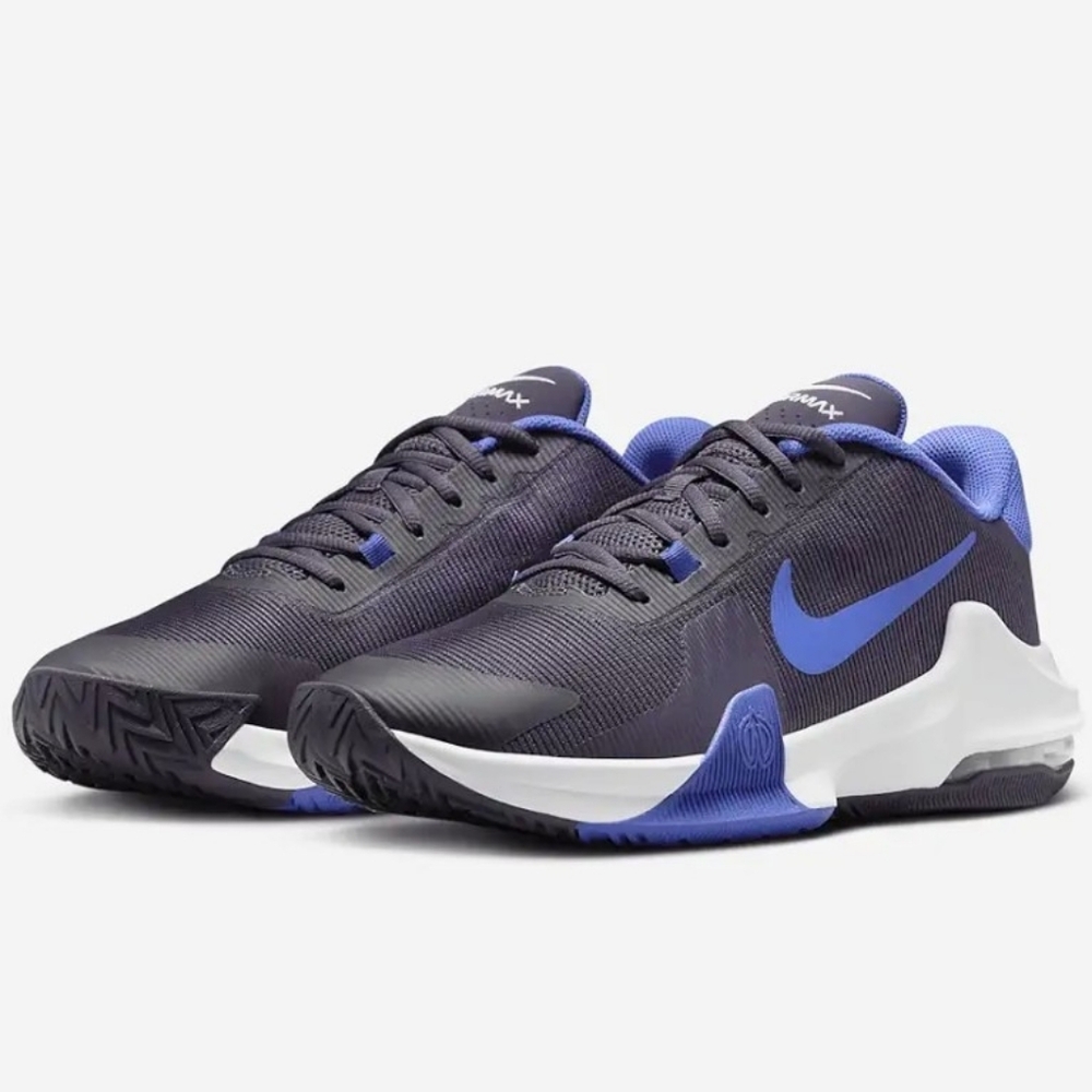 Nike Air Max Impact 4 Sneakers Tennis Shoes Purple Royal Blue Men's Size 8